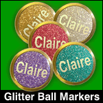 glitter golf markers